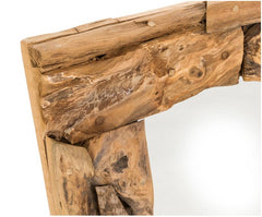 Vierkante Spiegel-50x7x50-Naturel-Teak