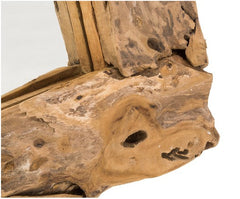 Vierkante Spiegel-50x7x50-Naturel-Teak