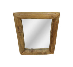 Rechthoekige Spiegel - 50x7x60 - Naturel - Teak