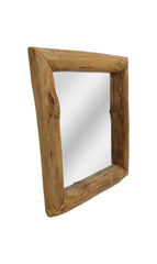Rechthoekige Spiegel - 50x7x60 - Naturel - Teak