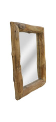 Rechthoekige Spiegel - 50x7x70 - Naturel - Teak