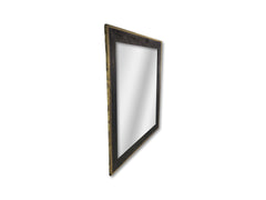 Vierkante Spiegel-90x1,5x90-Zwart/Goud-Mango