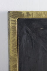 Vierkante Spiegel-90x1,5x90-Zwart/Goud-Mango