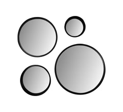 Ronde spiegel - 20x7x20 - Zwart - Metaal