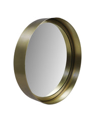 Ronde spiegel - 30x3x30 - Goud - Metaal