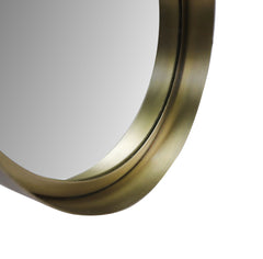 Ronde spiegel - 30x3x30 - Goud - Metaal
