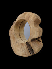 Spiegel Kecik-30x5x30-Natuurlijk-Teak