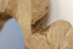 Spiegel Kecik-30x5x30-Natuurlijk-Teak