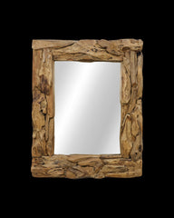 Rechthoekige Spiegel Root-120x7-9x80-Naturel-Teak