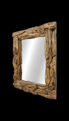 Rechthoekige Spiegel Root-120x7-9x80-Naturel-Teak