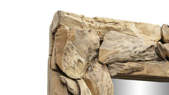 Rechthoekige Spiegel Root-120x7-9x80-Naturel-Teak