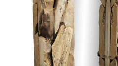 Rechthoekige spiegel Root-160x7-9x90-Naturel-Teak