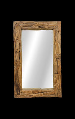 Rechthoekige spiegel Root - 220x79x120 - Naturel Teak