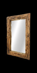 Rechthoekige spiegel Root - 220x79x120 - Naturel Teak