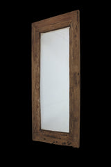 Rechthoekige spiegel Rustiek - 140x3x80 - Naturel - Teak