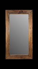 Rechthoekige spiegel Rustiek - 180x3x90 - Naturel - Teak